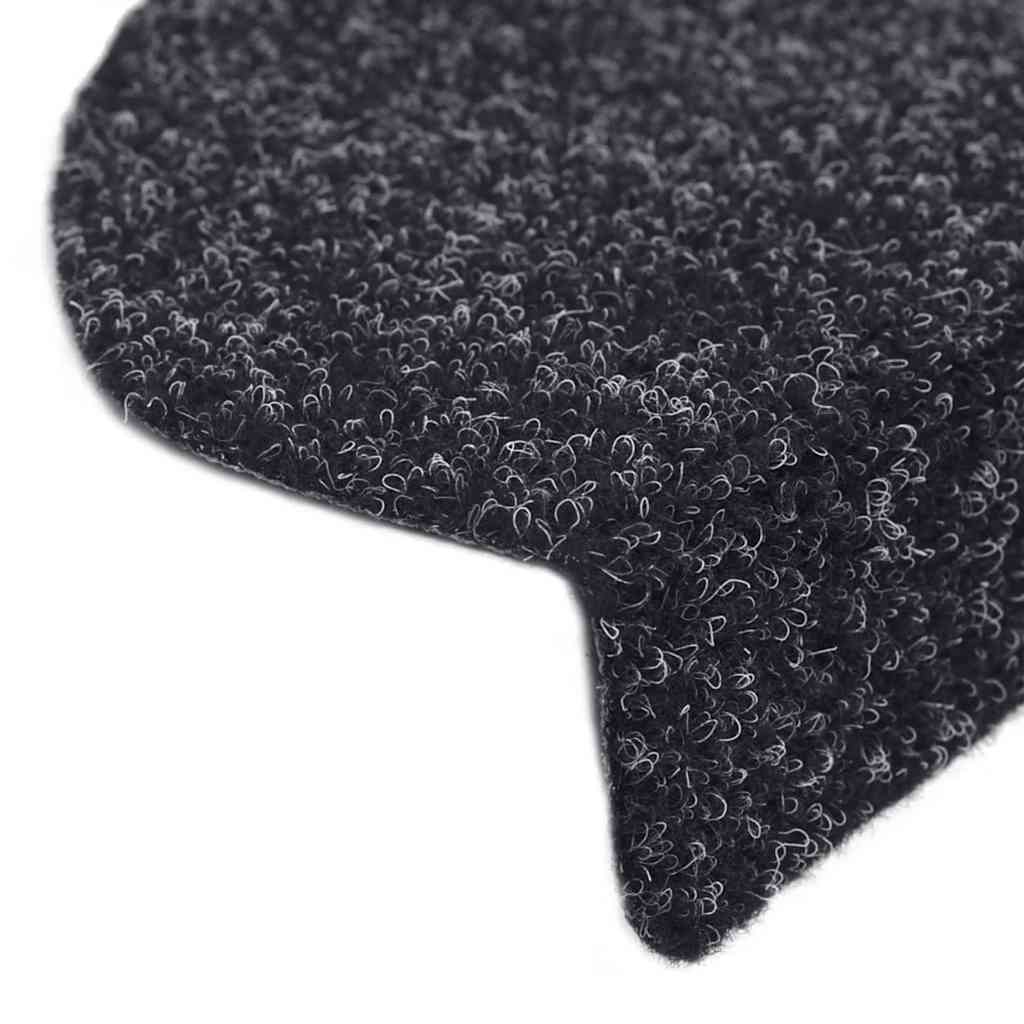 Trappematter selvklebende 30 stk 65x21x4 cm svarte halvrund store