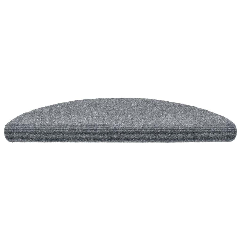 Trappematter selvklebende 20 stk 56x17x3 cm lysegrå halvrund