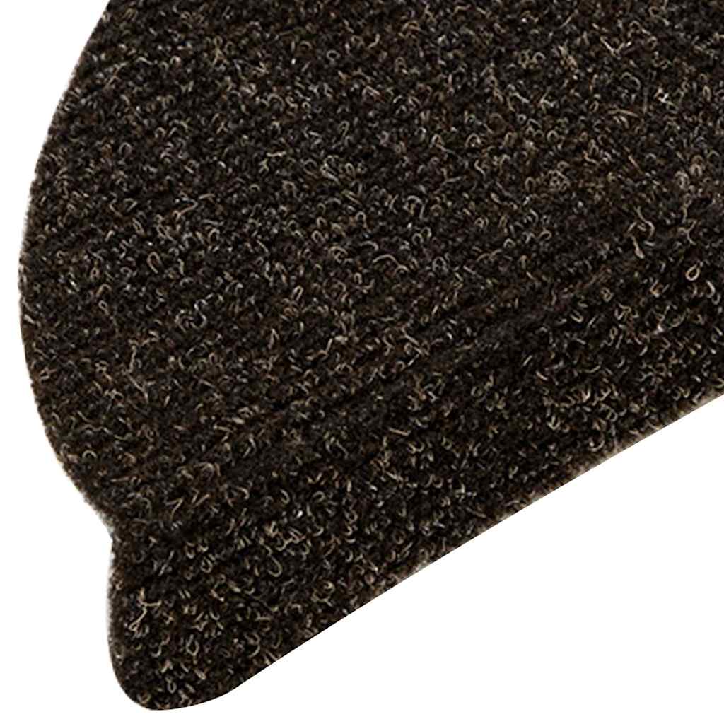 Trappematter selvklebende 20 stk 56x17x3 cm mørkebrune halvrund