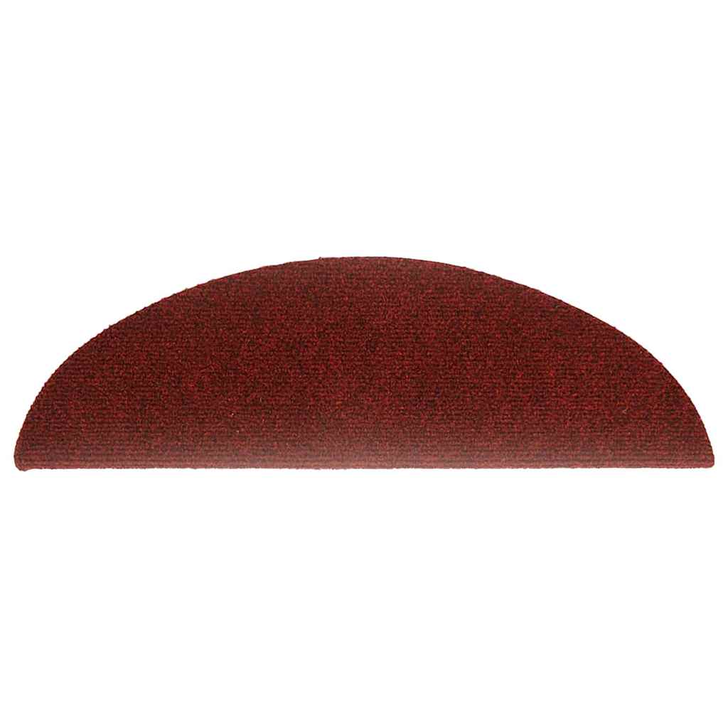 Trappematter selvklebende 30 stk 56x17x3 cm bordeauxrød halvrund