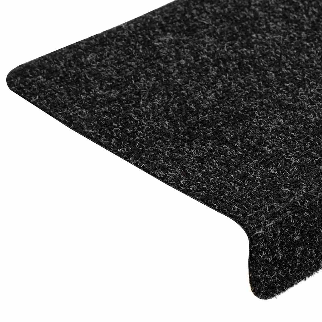 Trappematter selvklebende 30 stk 65x21x4 cm svart rektangulær kant