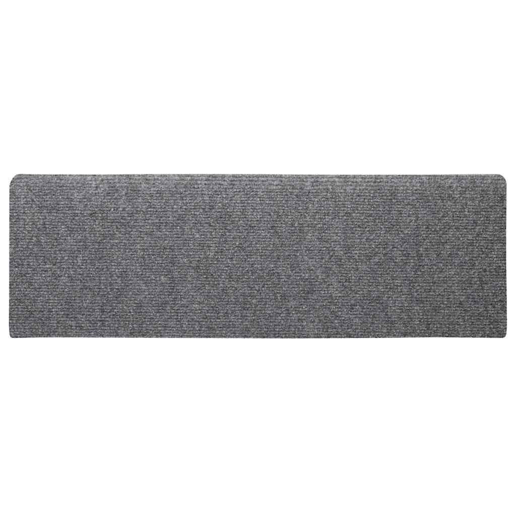 Trappematter selvklebende 30 stk 65x21x4 cm lysegrå rektangulær kant