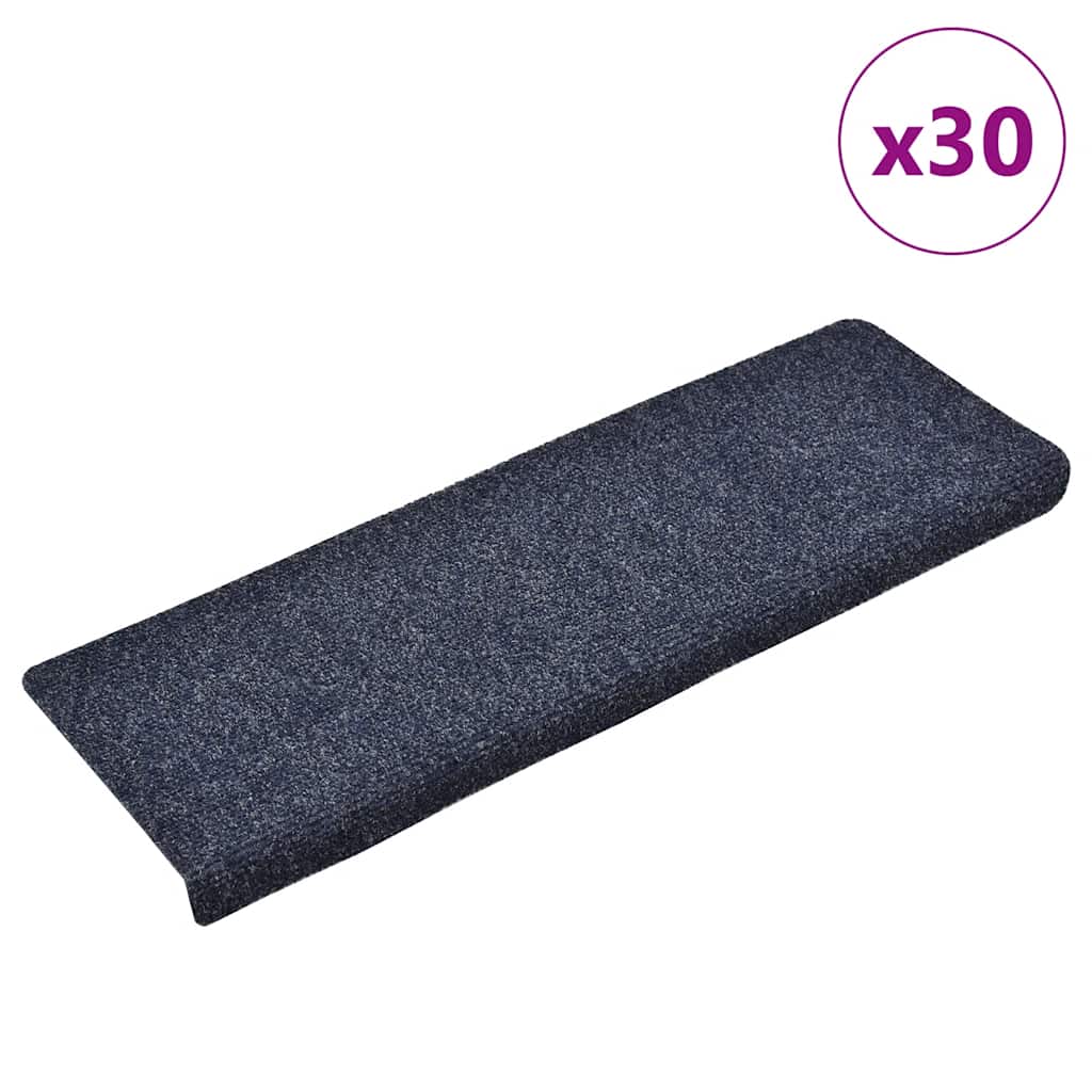 Trappematter selvklebende 30 stk 65x21x4 cm blå rektangulær kant