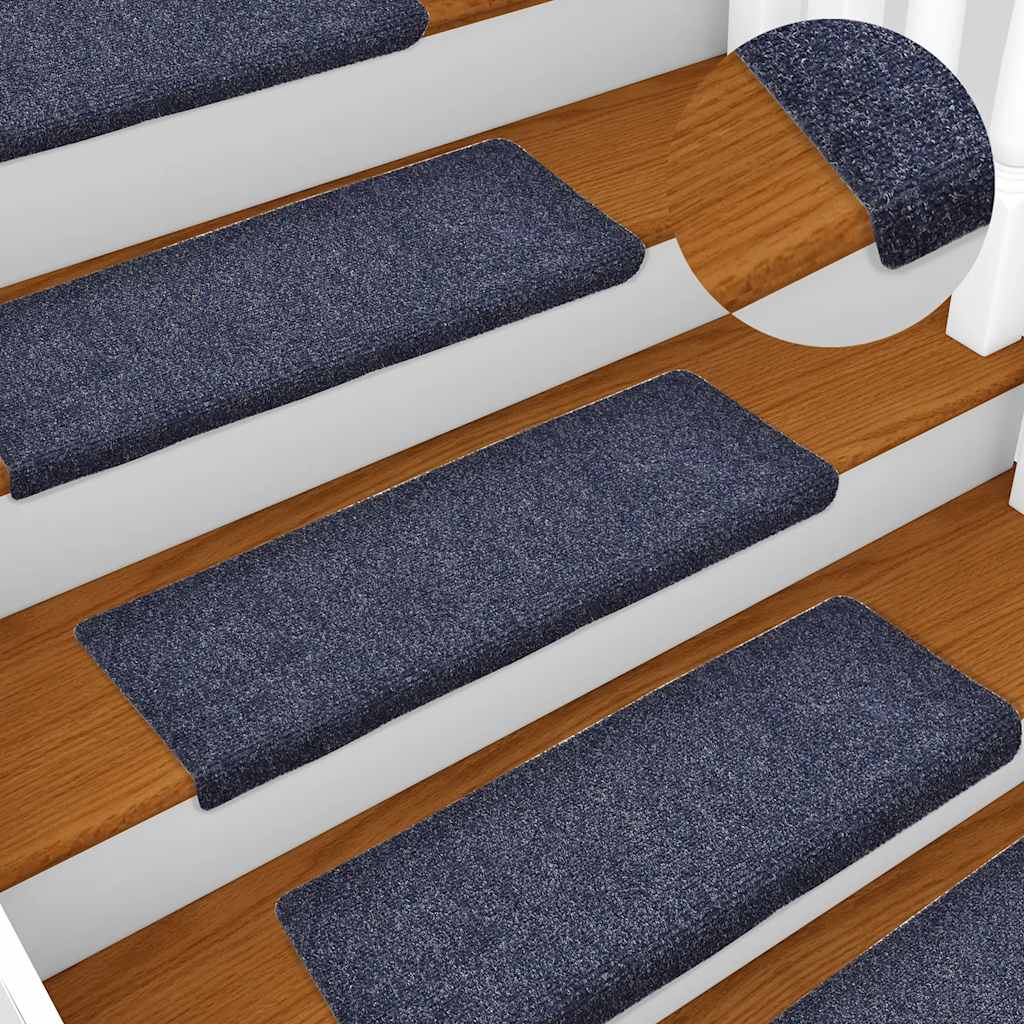 Trappematter selvklebende 30 stk 65x21x4 cm blå rektangulær kant