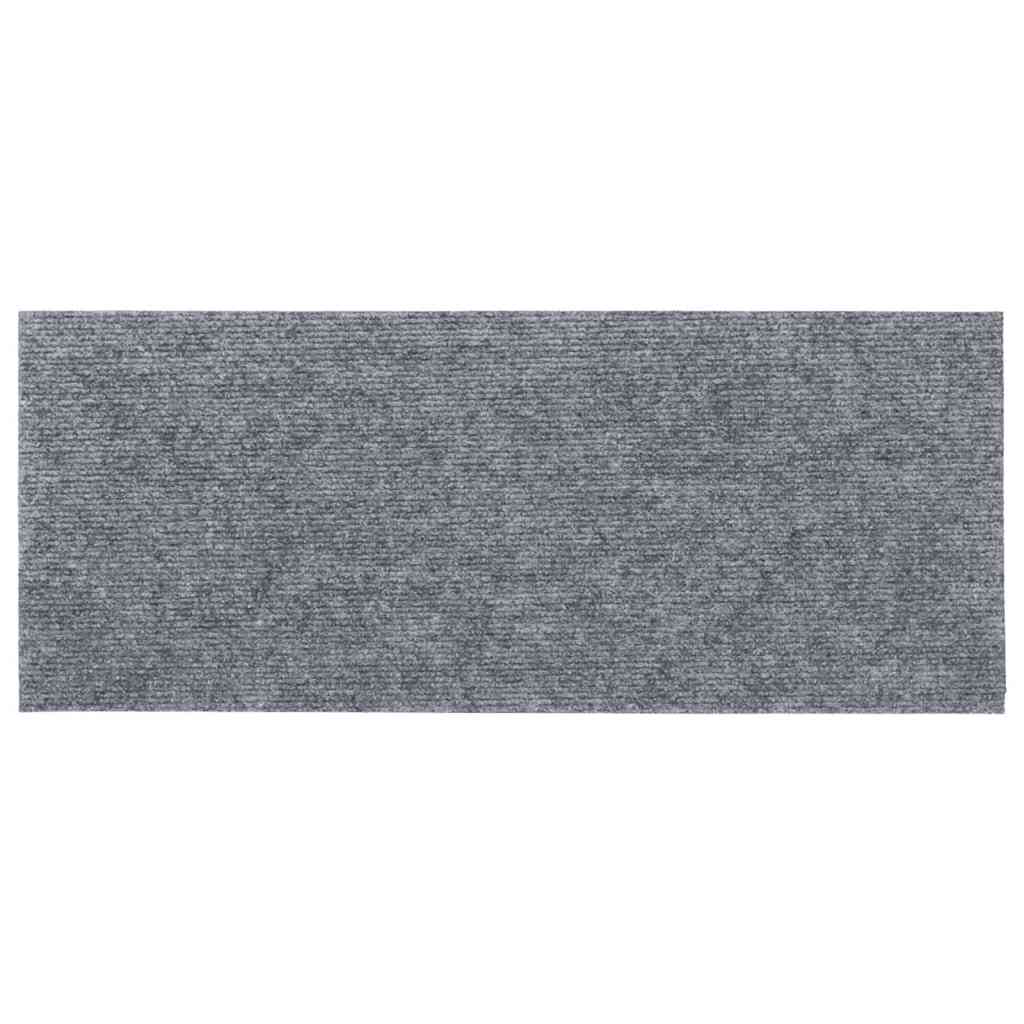 Trappematter selvklebende 30 stk 60x25 cm lysegrå rektangulære