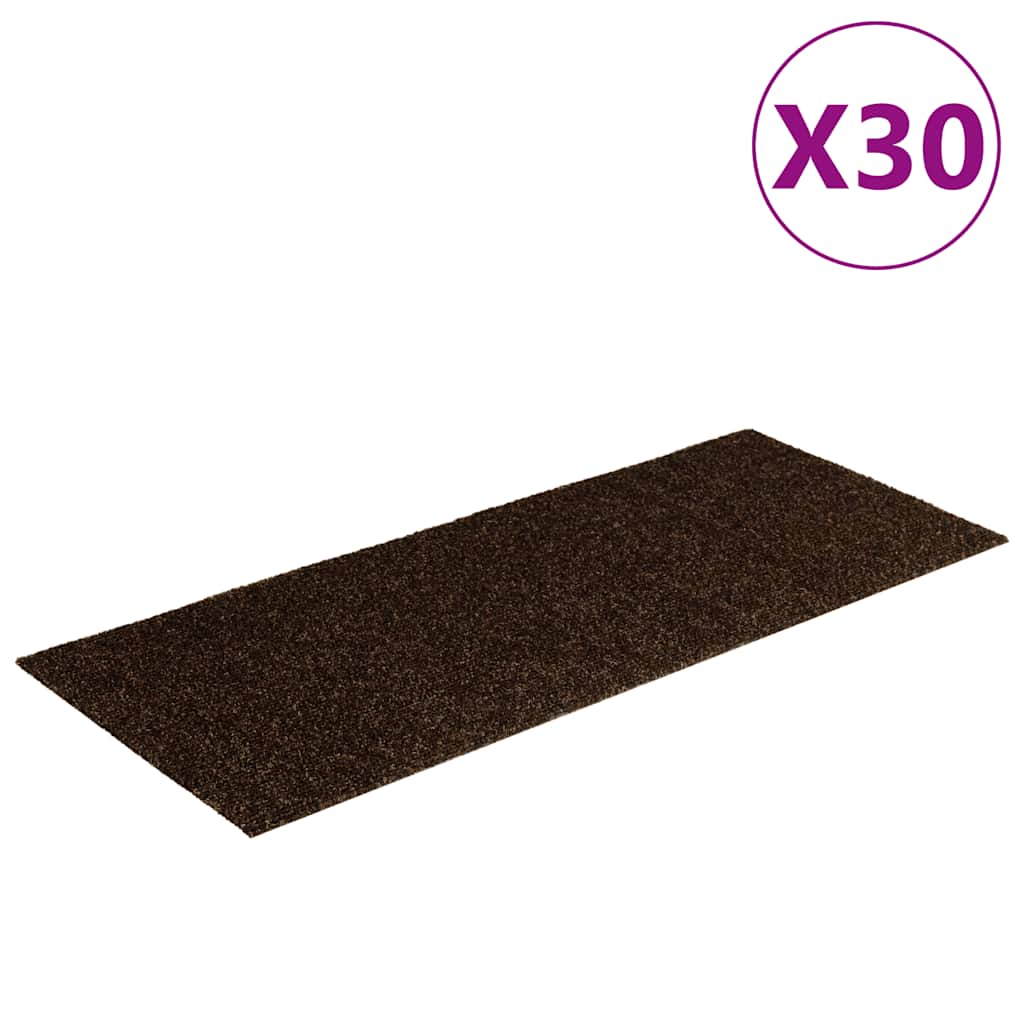 Trappematter selvklebende 30 stk 60x25 cm brune rektangulære