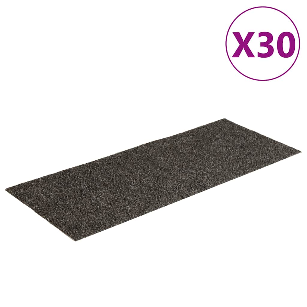 Trappematter selvklebende 30 stk 60x25 cm antrasitt rektangulære
