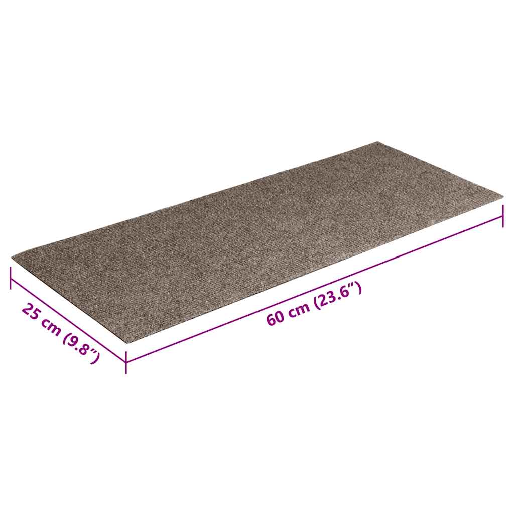 Trappematter selvklebende 30 stk 60x25 cm beige rektangulære