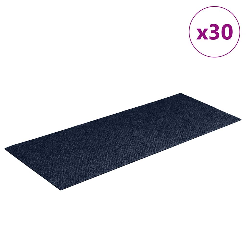 Trappematter selvklebende 30 stk 60x25 cm marineblå rektangulære