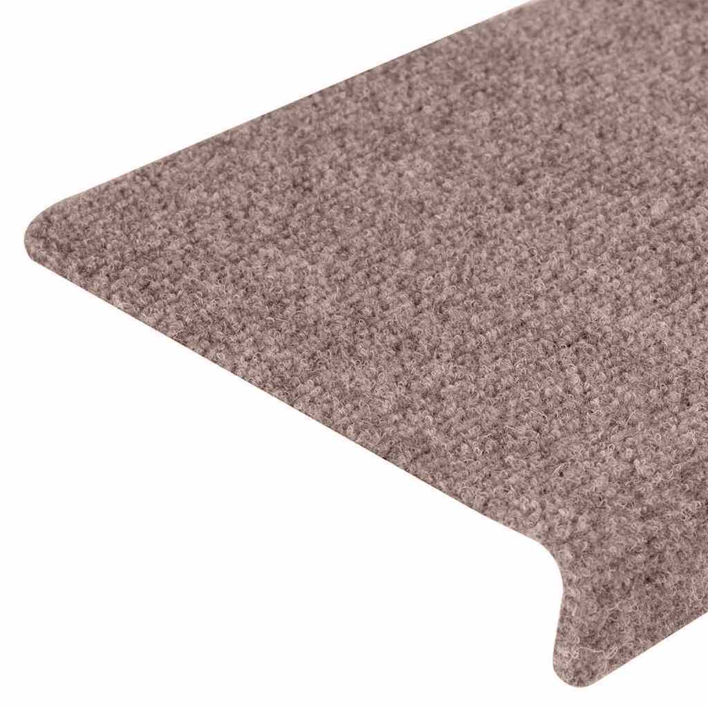Trappematter selvklebende 20 stk 65x21x4 cm lysebrun rektangulær kant