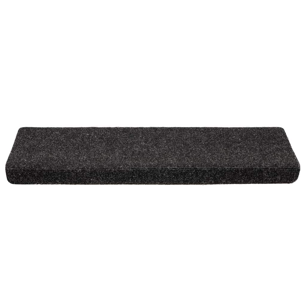 Trappematter selvklebende 20 stk 65x21x4 cm svart rektangulær kant