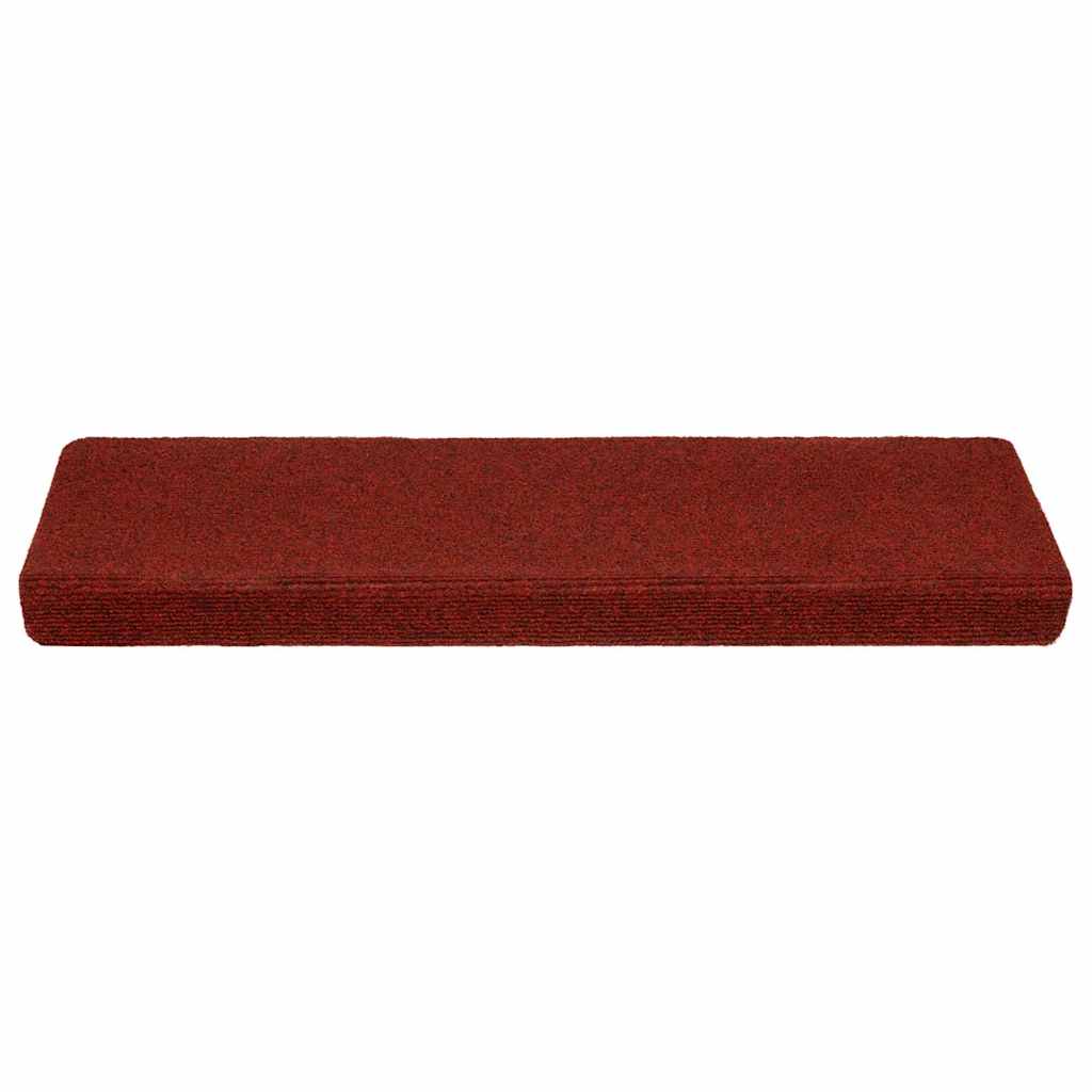 Trappematter selvklebende 20 stk 65x21x4 cm bordeauxrød rektangulær kant
