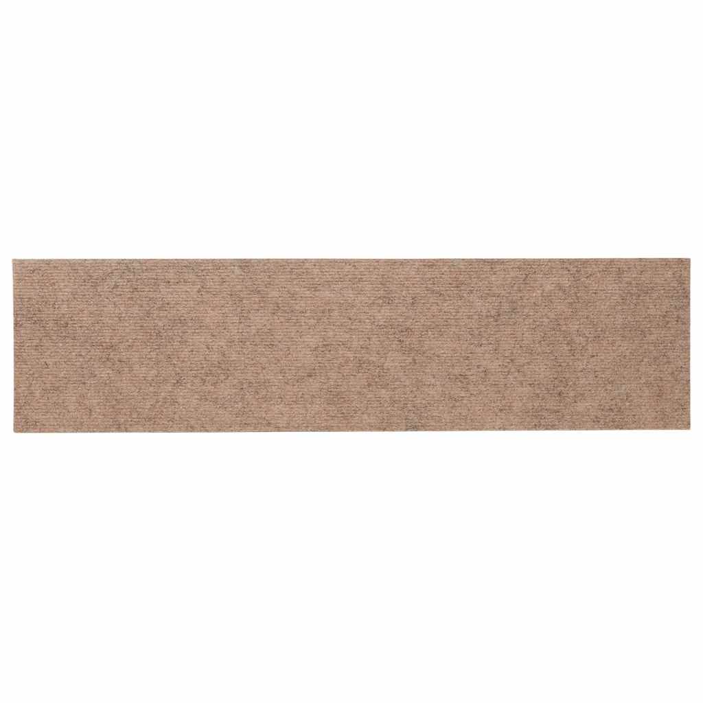 Trappematter selvklebende 30 stk 76x20 cm lysebrune rektangulære