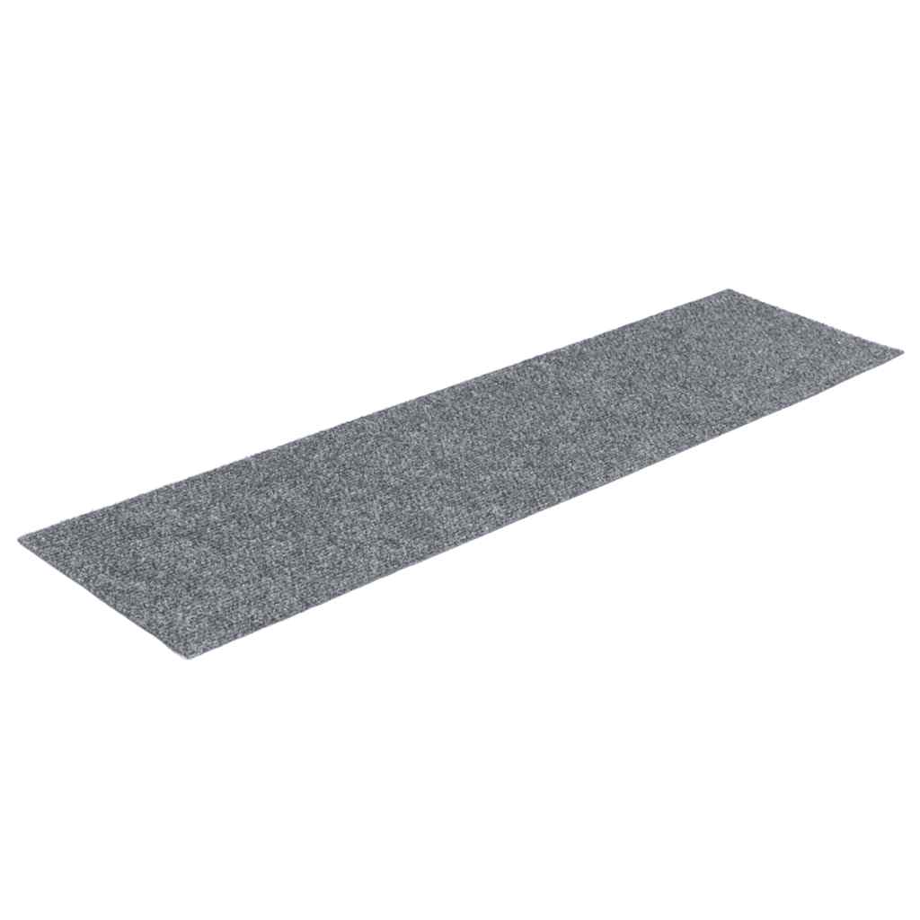 Trappematter selvklebende 30 stk 76x20 cm lysegrå rektangulære