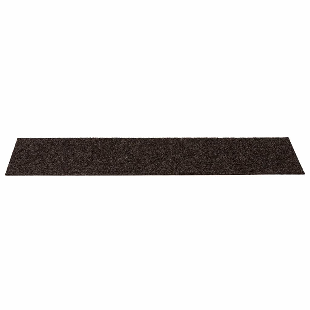 Trappematter selvklebende 30 stk 76x20 cm mørkebrune rektangulære