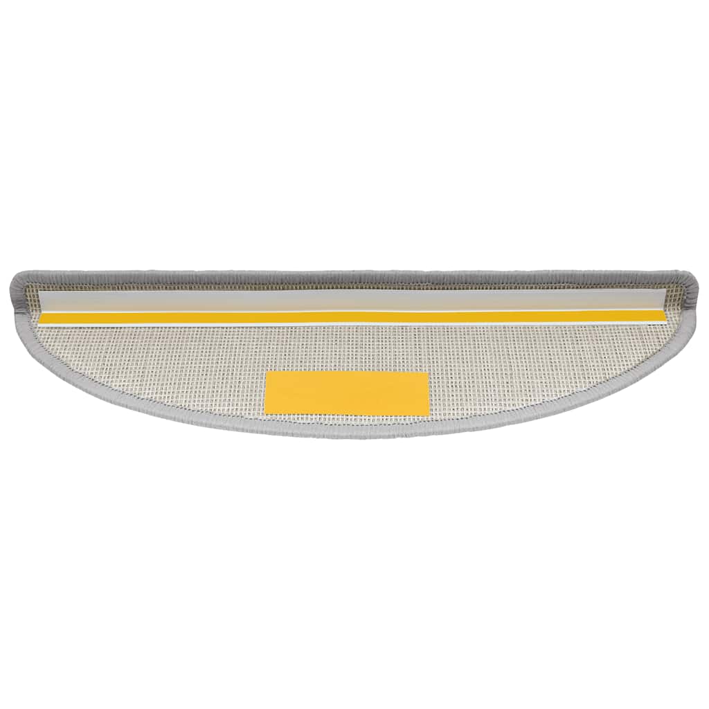 Trappematter 30 stk 56x17x3 cm lysegrå halvrund