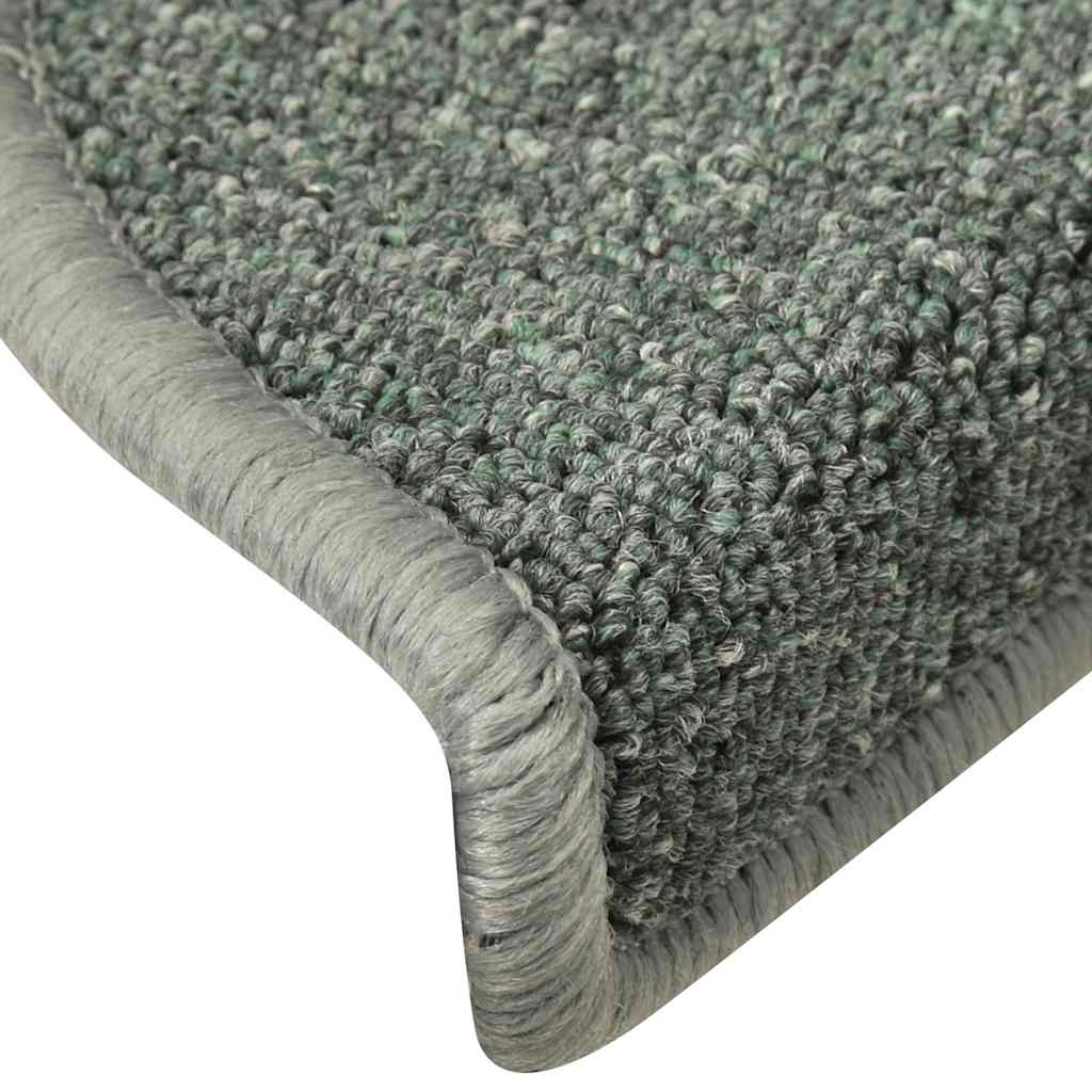 Trappematter 30 stk 56x17x3 cm mørkegrønne halvrund