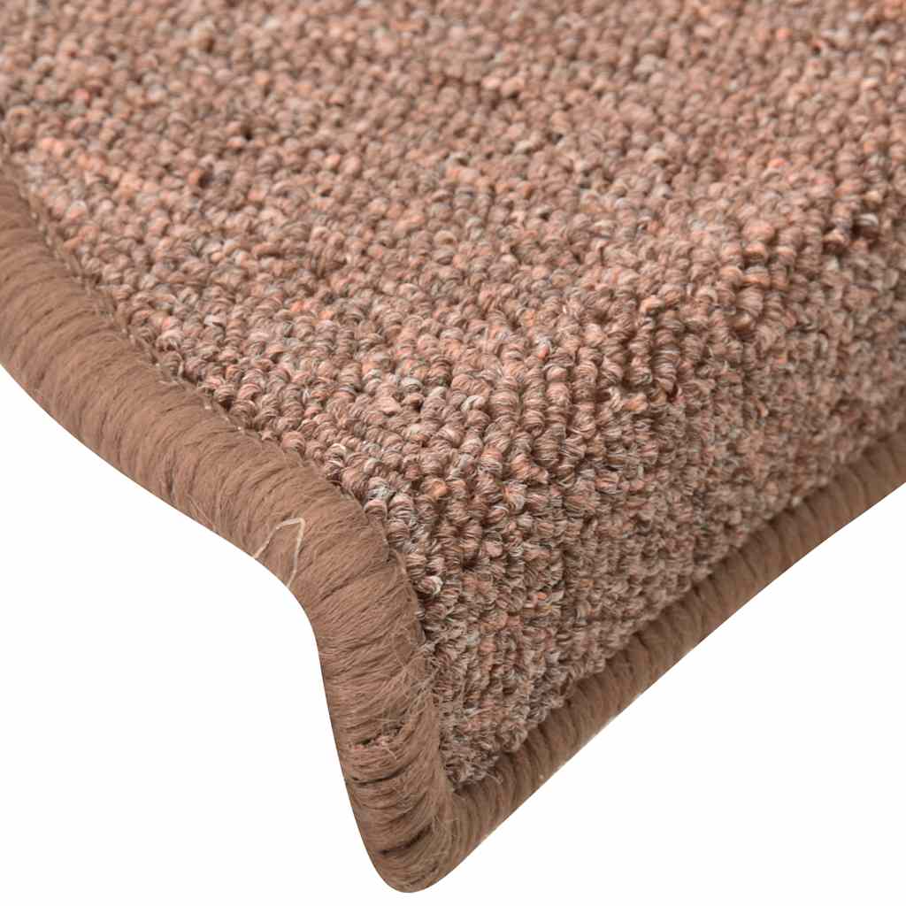 Trappematter 30 stk 56x17x3 cm brune halvrund