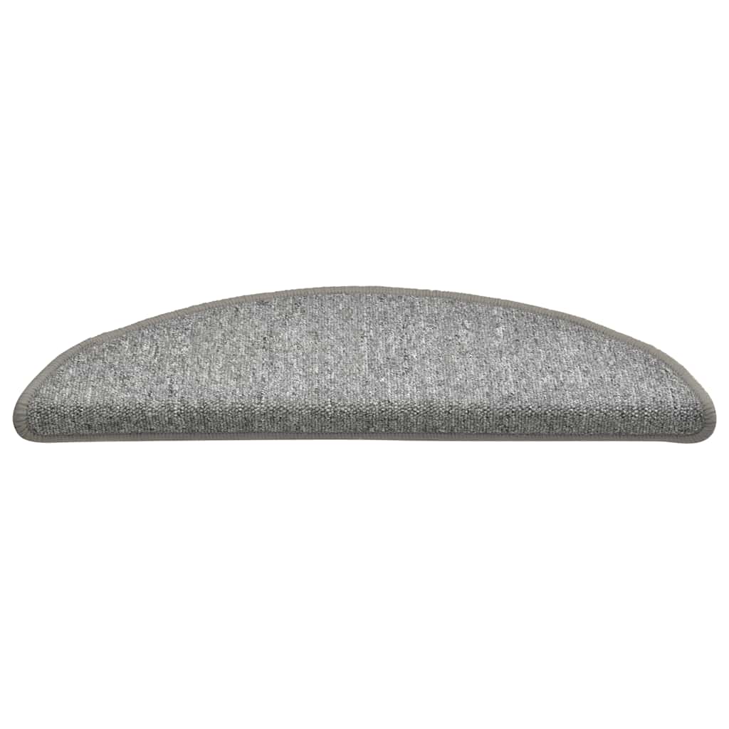 Trappematter 30 stk 56x17x3 cm lysegrå halvrund