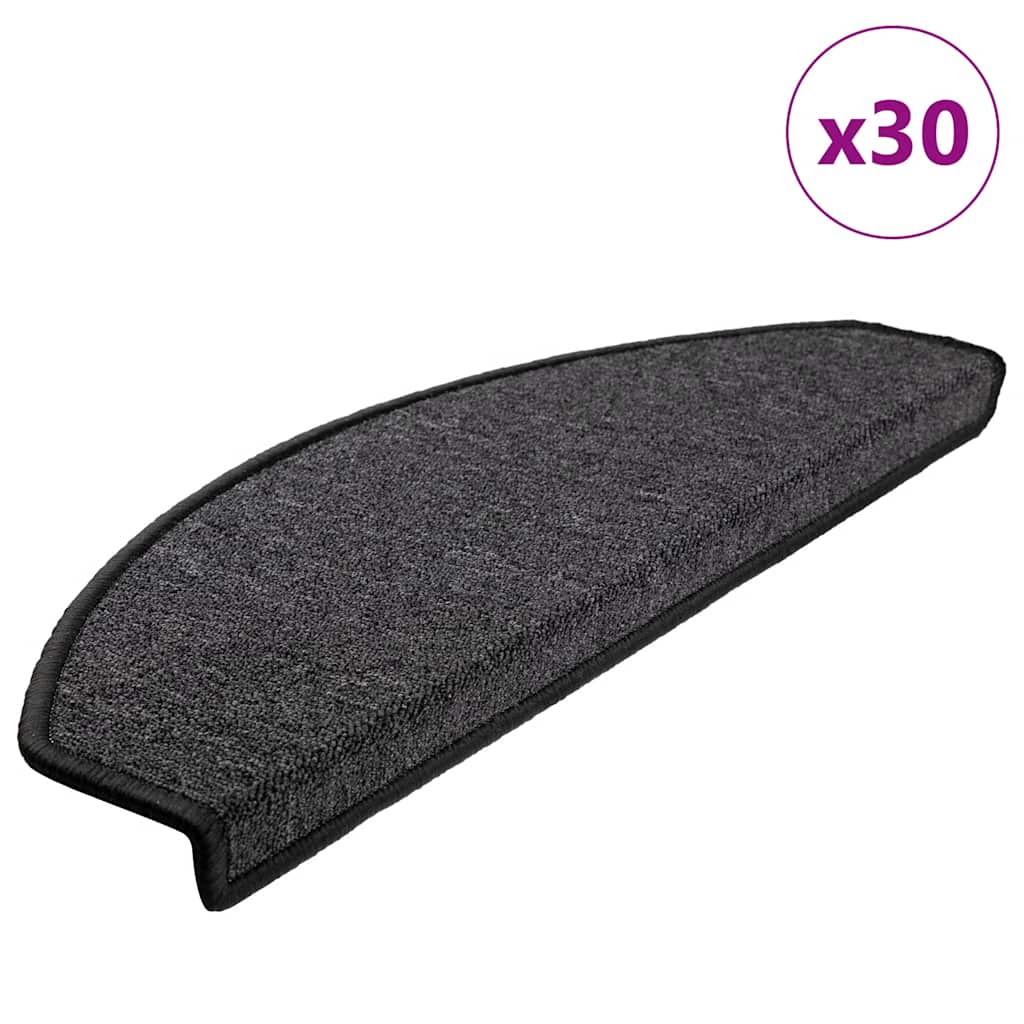 Trappematter 30 stk 65x24x4 cm antrasitt halvrund store