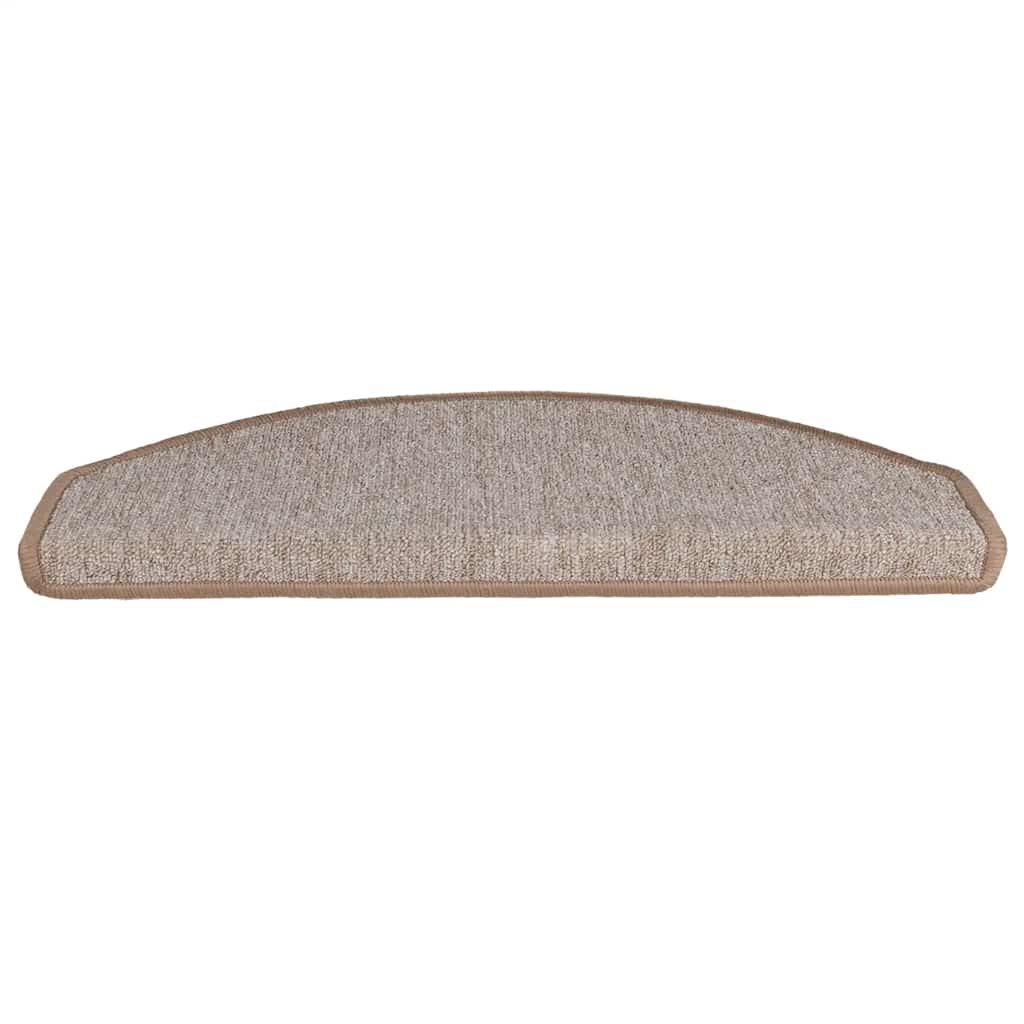 Trappematter 30 stk 65x24x4 cm lysebrune halvrund store