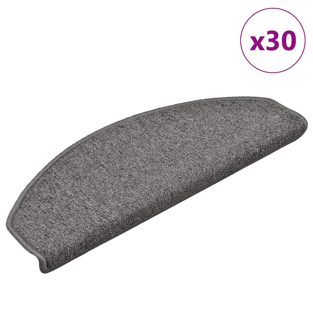 Trappematter 30 stk 65x24x4 cm mørkegrå halvrund store