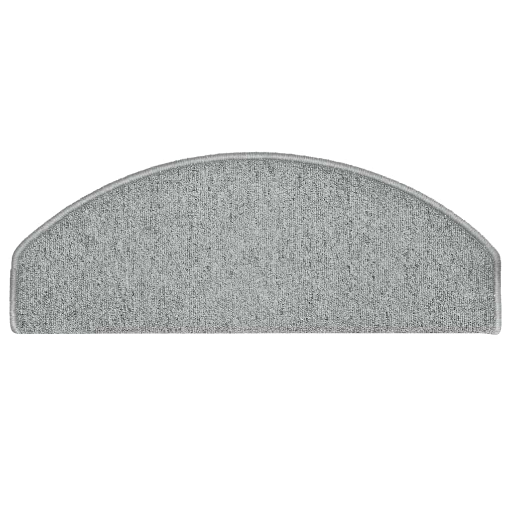Trappematter 30 stk 65x24x4 cm lysegrå halvrund store