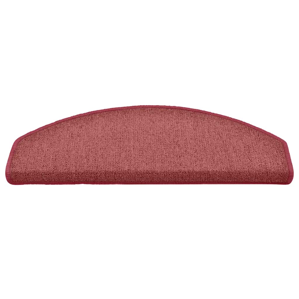 Trappematter 30 stk 65x24x4 cm bordeaux halvrund store