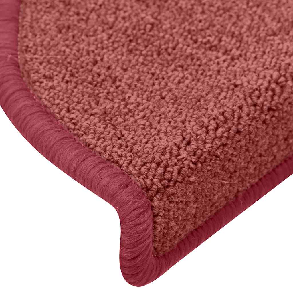 Trappematter 30 stk 65x24x4 cm bordeaux halvrund store