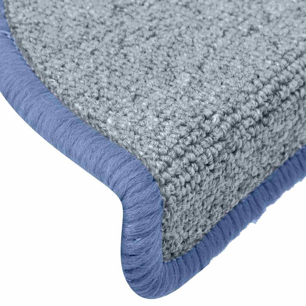 Trappematter 30 stk 65x24x4 cm lysegrå og blå halvrund store