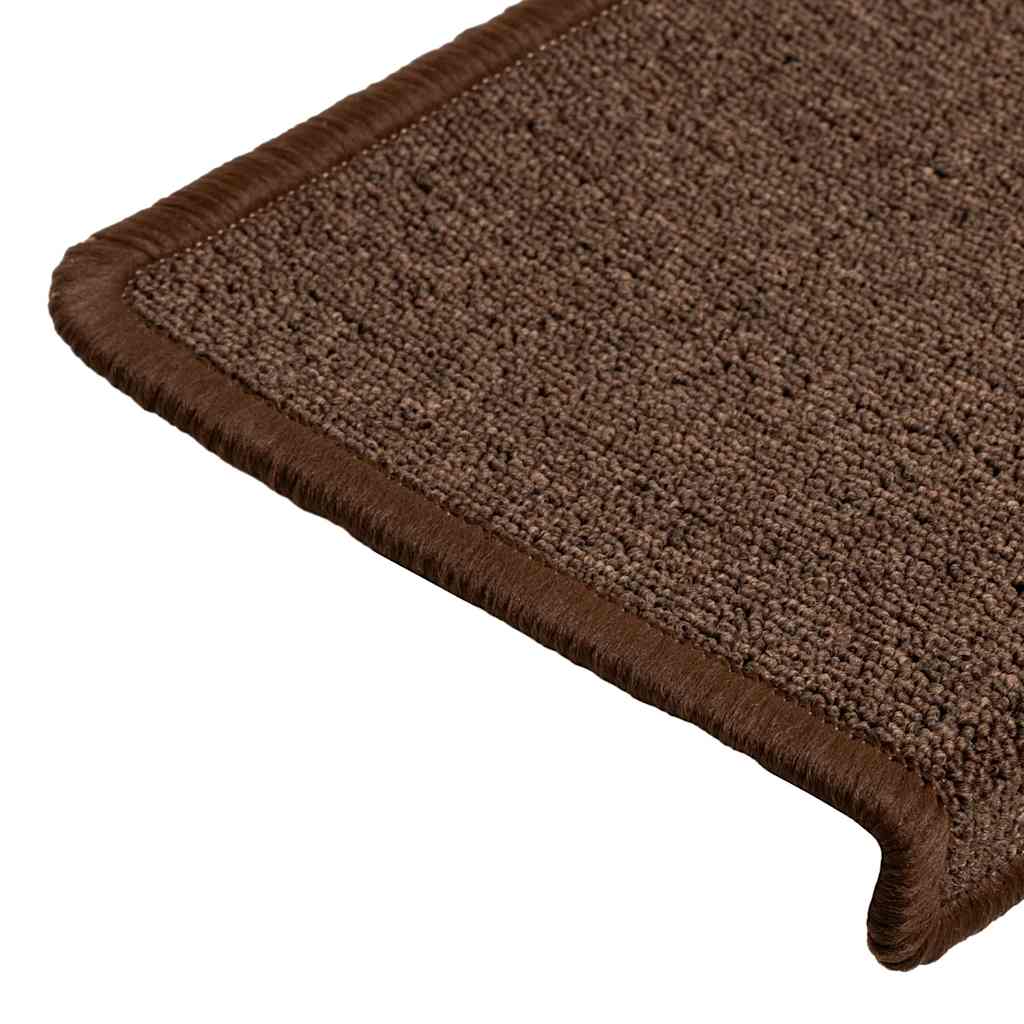 Trappematter 30 stk 65x21x4 cm kaffebrune rektangulære kanter