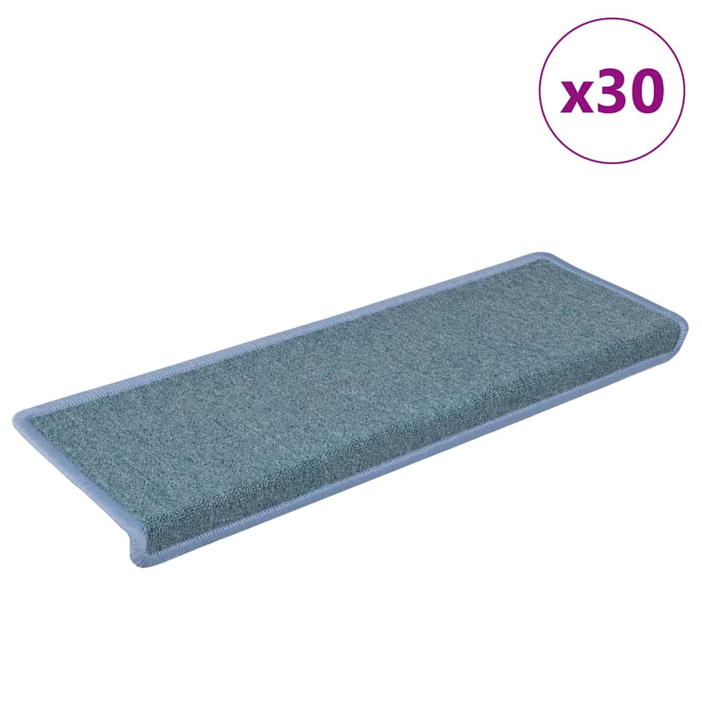 Trappematter 30 stk 65x21x4 cm sjøblå rektangulær kant
