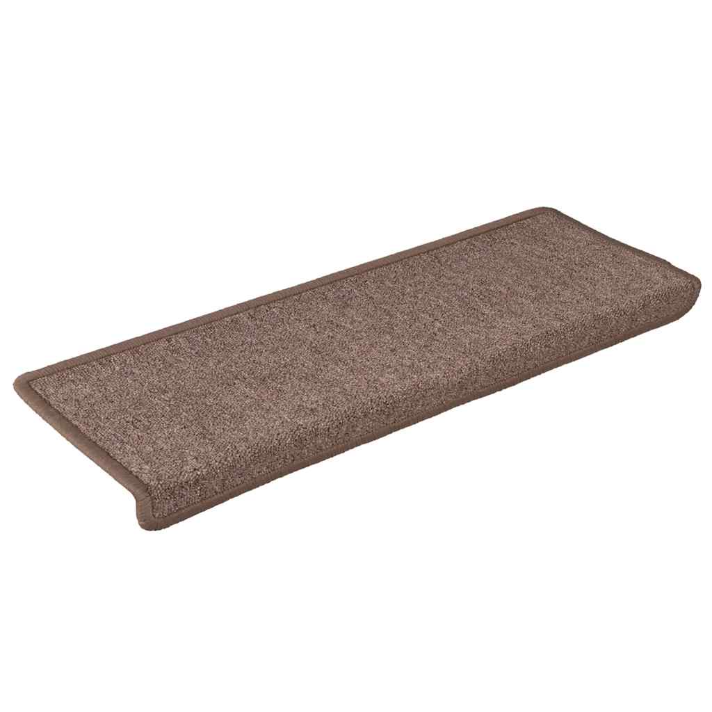 Trappematter 30 stk 65x21x4 cm brun rektangulær kant