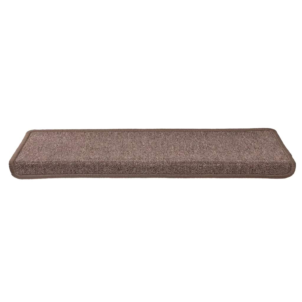 Trappematter 30 stk 65x21x4 cm brun rektangulær kant