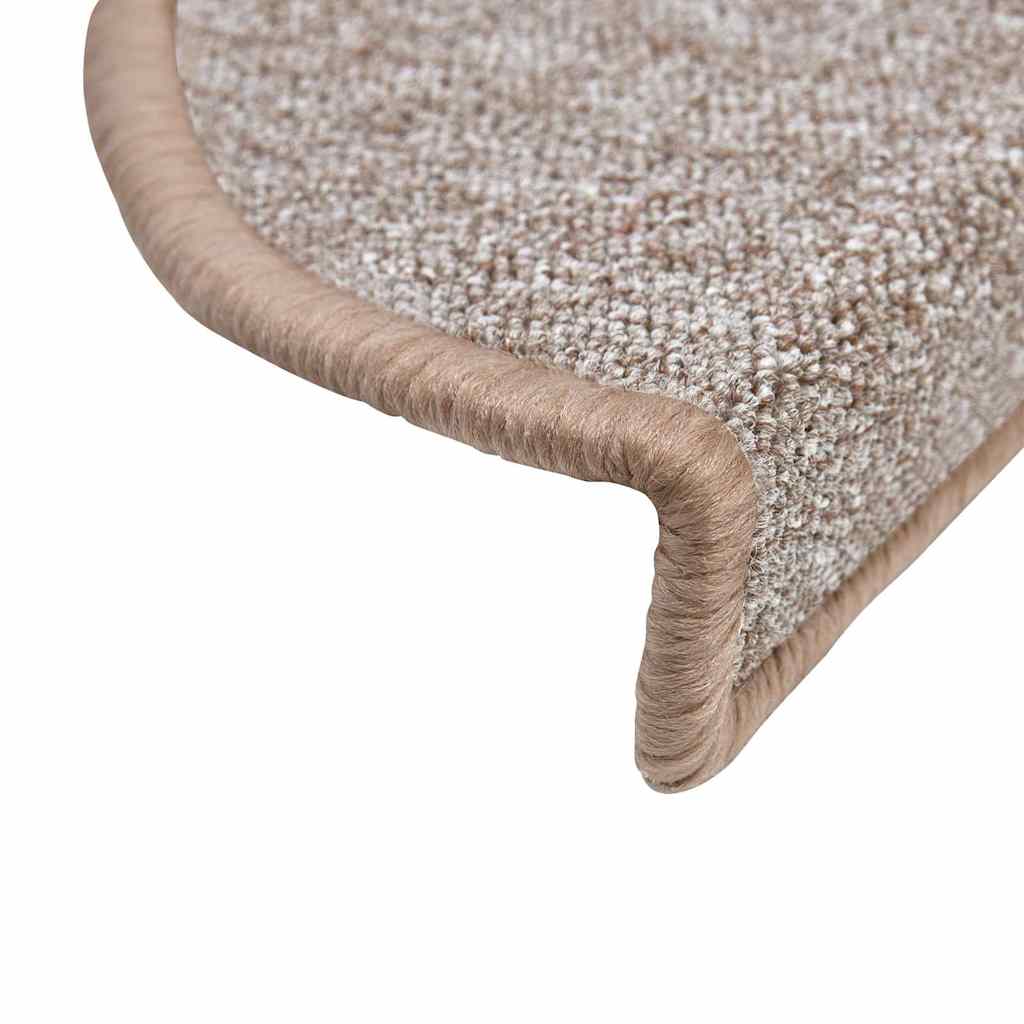 Trappematter 20 stk 56x17x3 cm lysebrune halvrund