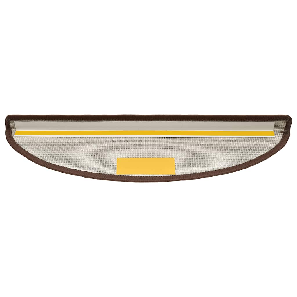 Trappematter 20 stk 56x17x3 cm kaffebrune halvrund