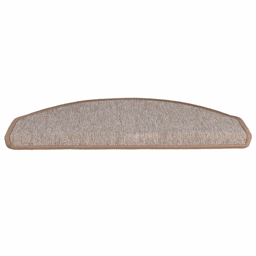 Trappematter 20 stk 65x24x4 cm lysebrune halvrund store