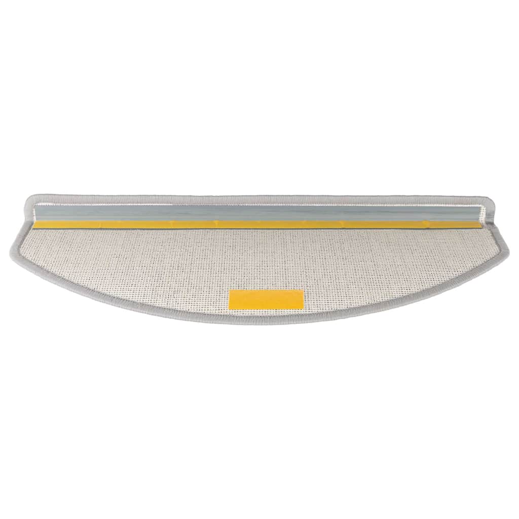 Trappematter 20 stk 65x24x4 cm lysegrå halvrund store