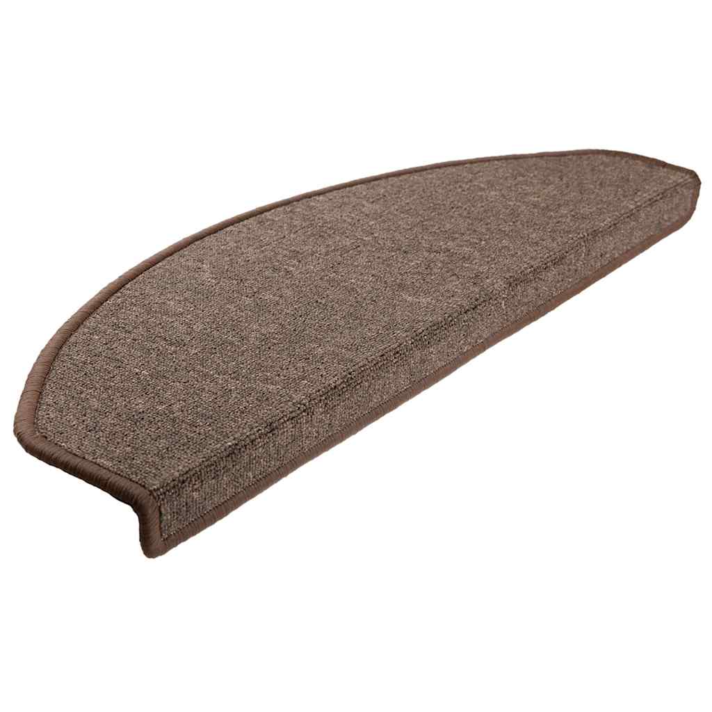 Trappematter 20 stk 65x24x4 cm kaffebrune halvrund store