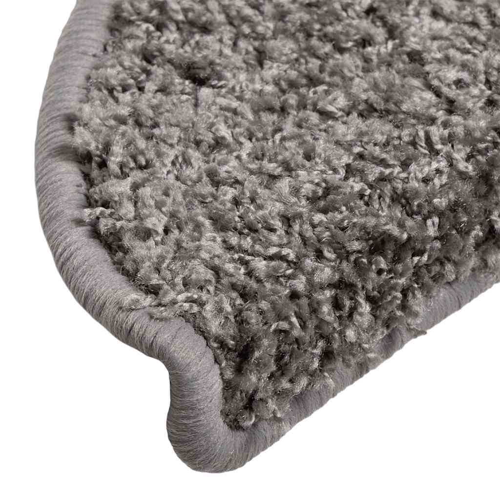 Trappematter 30 stk 56x17x3 cm grå halvrund