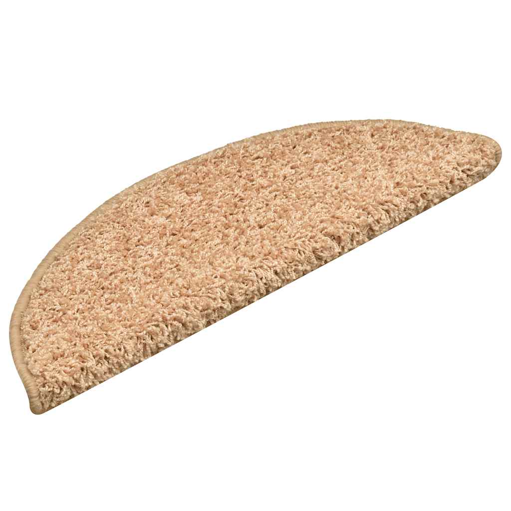 Trappematter 30 stk 56x17x3 cm gull halvrund vidaXL