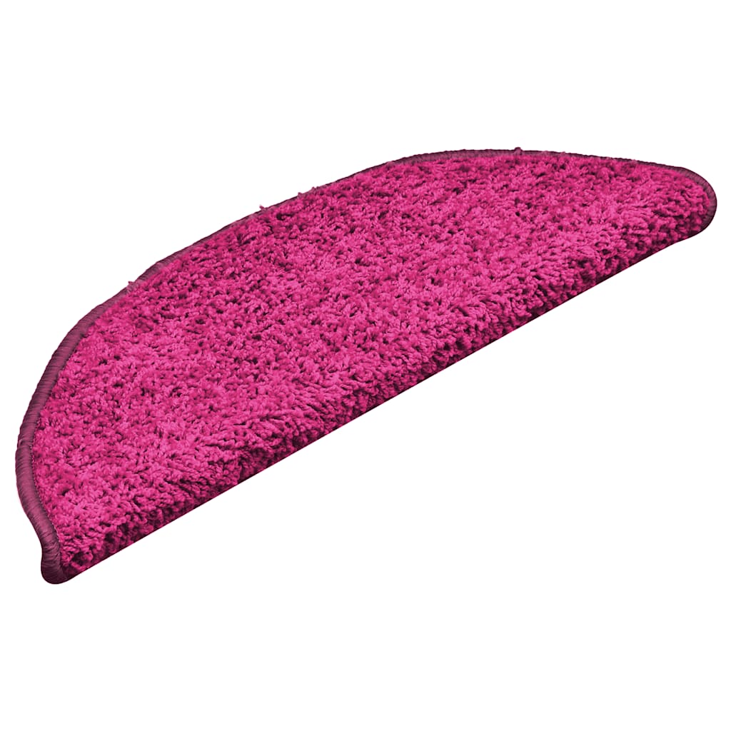 Trappematter 30 stk 56x17x3 cm rosa halvrund