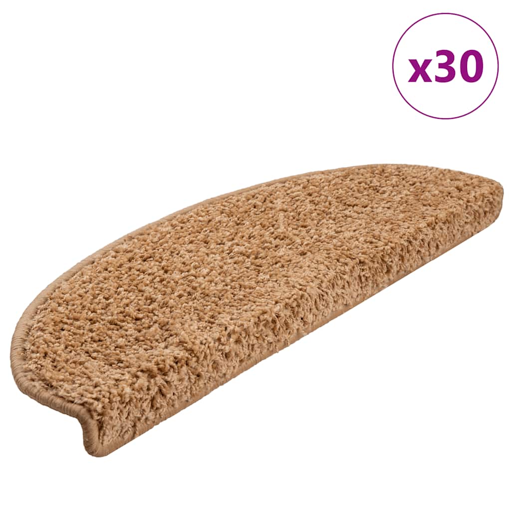 Trappematter 30 stk 65x21x4 cm beige halvrund store