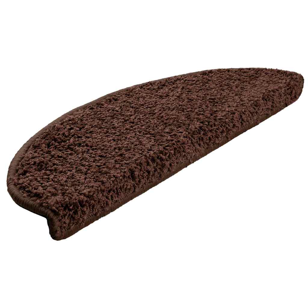 Trappematter 30 stk 65x21x4 cm brune halvrund store