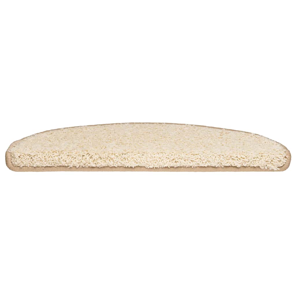 Trappematter 30 stk 65x21x4 cm kremfarget halvrund stor