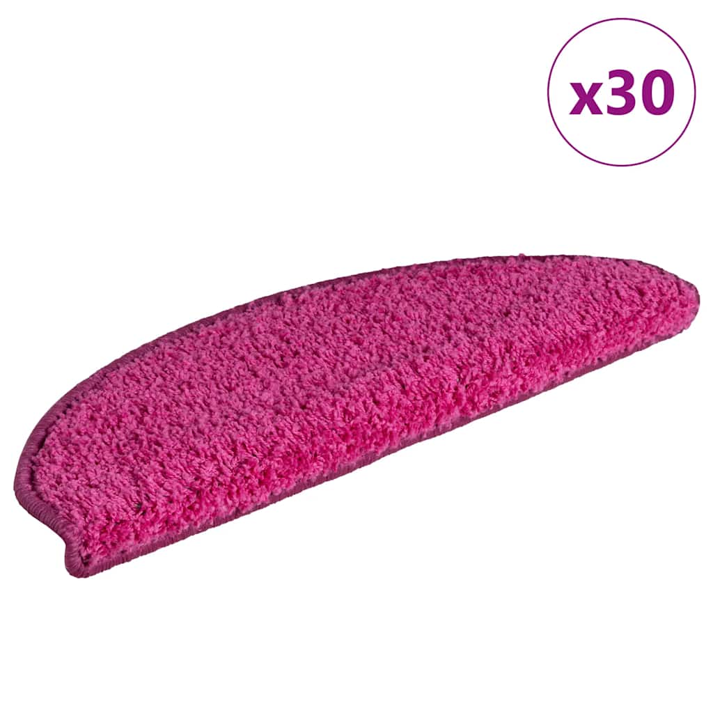 Trappematter 30 stk 65x21x4 cm rosa halvrund store