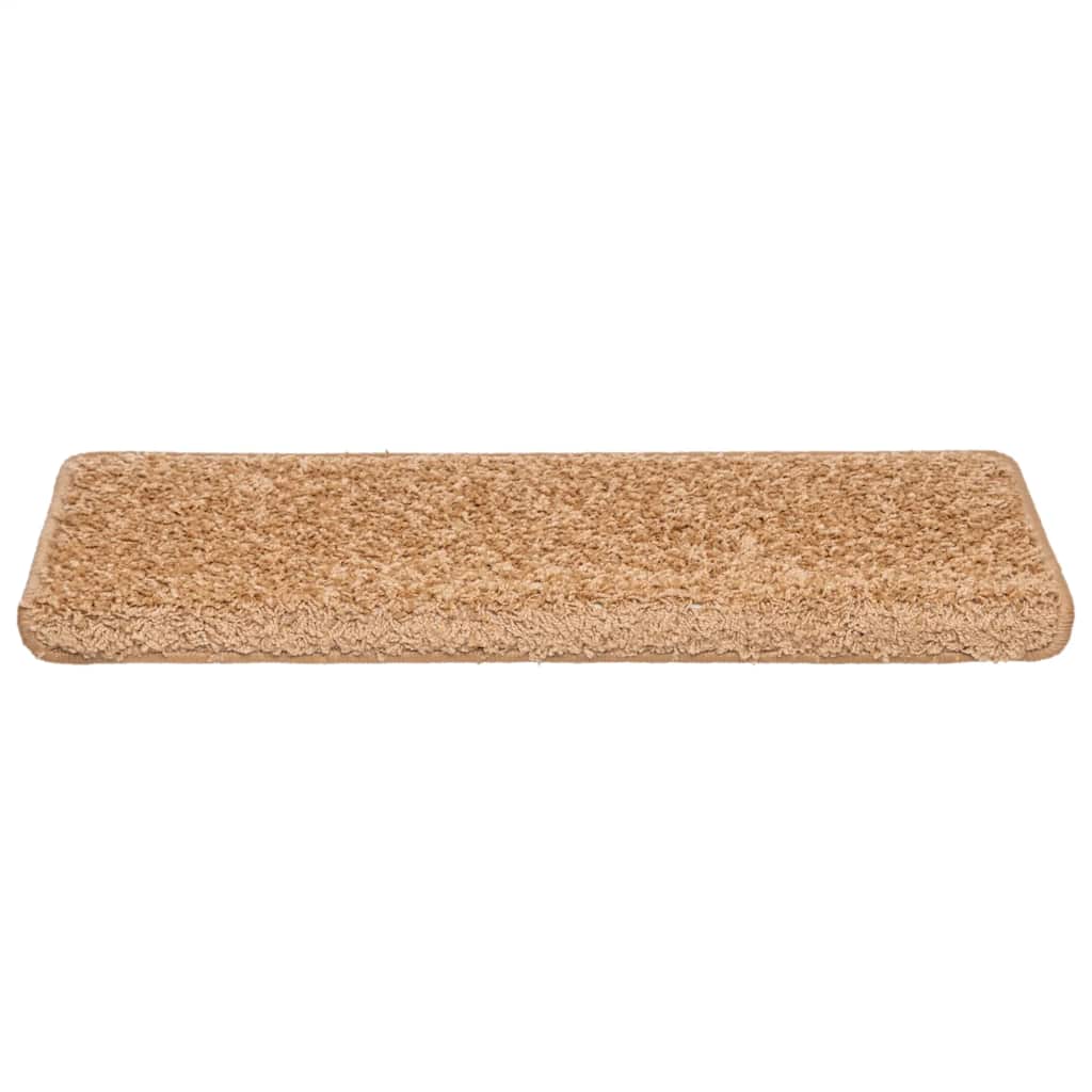 Trappematter 30 stk 65x21x4 cm beige rektangulær kant
