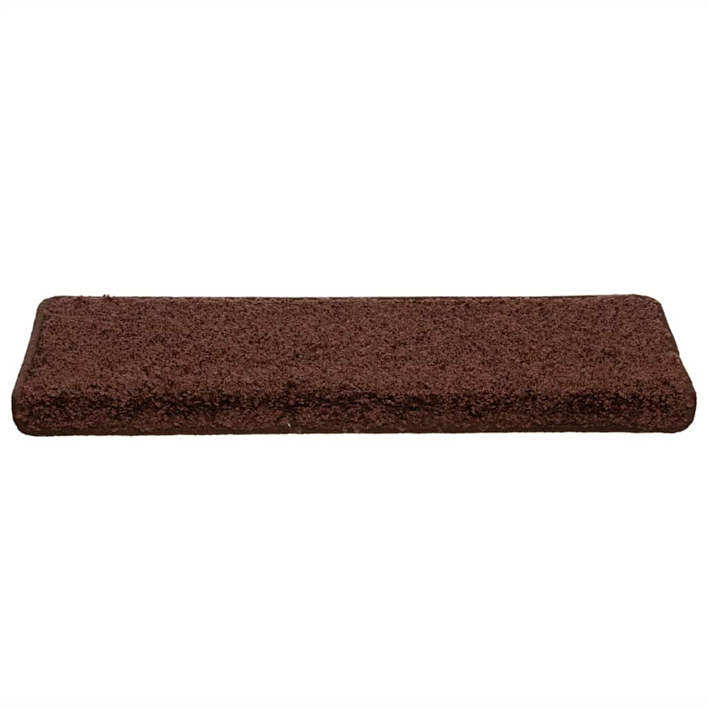 Trappematter 30 stk 65x21x4 cm brun rektangulær kant