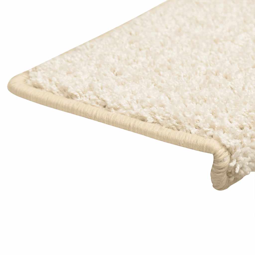 Trappematter 30 stk 65x21x4 cm hvite rektangulære kanter