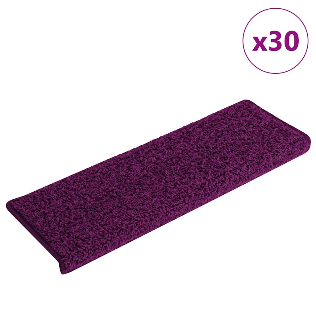 Trappematter 30 stk 65x21x4 cm rosa rektangulær kant